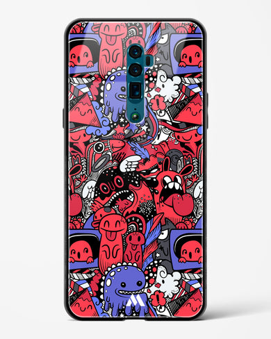 Monster Doodles Glass Case Phone Cover (Oppo)