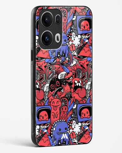 Monster Doodles Glass Case Phone Cover (Oppo)