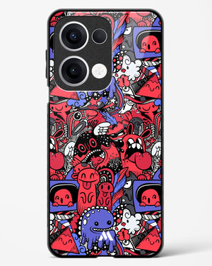 Monster Doodles Glass Case Phone Cover (Oppo)