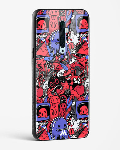 Monster Doodles Glass Case Phone Cover (Oppo)