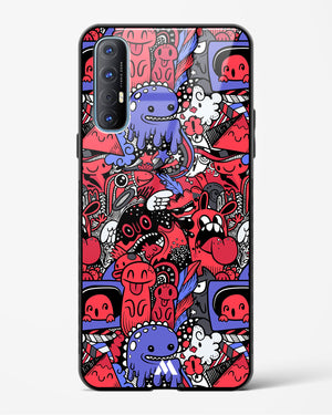 Monster Doodles Glass Case Phone Cover (Oppo)