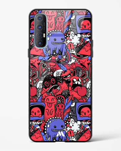 Monster Doodles Glass Case Phone Cover (Oppo)