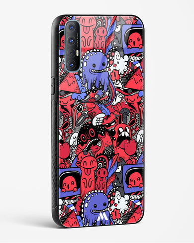 Monster Doodles Glass Case Phone Cover (Oppo)