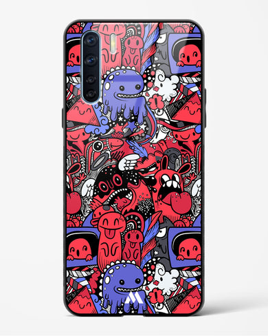 Monster Doodles Glass Case Phone Cover (Oppo)