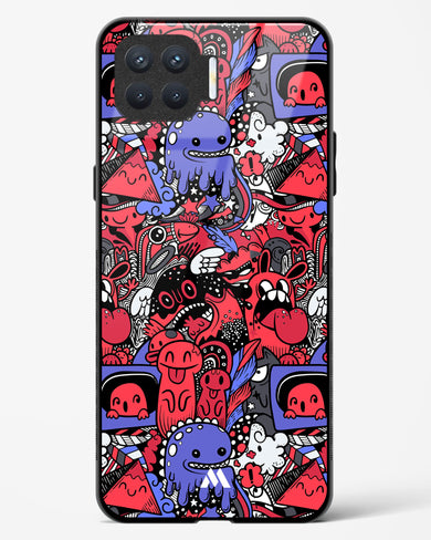 Monster Doodles Glass Case Phone Cover (Oppo)