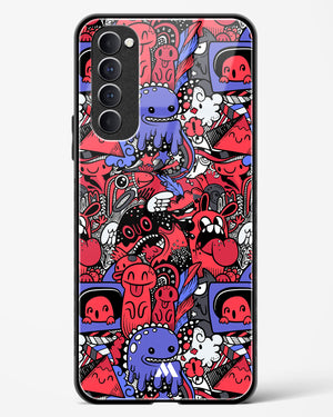 Monster Doodles Glass Case Phone Cover (Oppo)