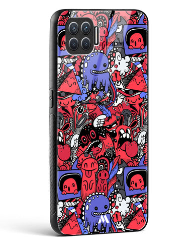 Monster Doodles Glass Case Phone Cover (Oppo)