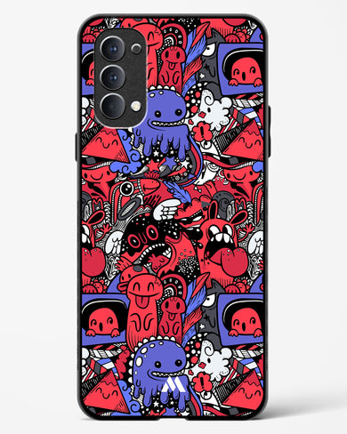 Monster Doodles Glass Case Phone Cover (Oppo)