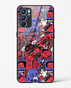 Monster Doodles Glass Case Phone Cover (Oppo)