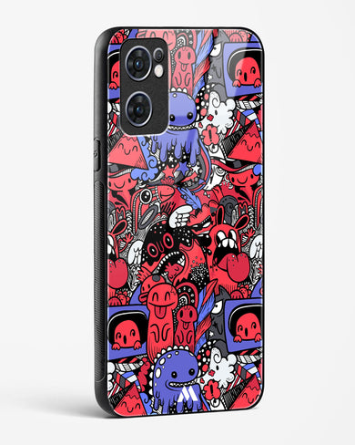 Monster Doodles Glass Case Phone Cover (Oppo)