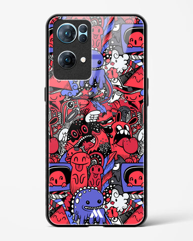 Monster Doodles Glass Case Phone Cover (Oppo)