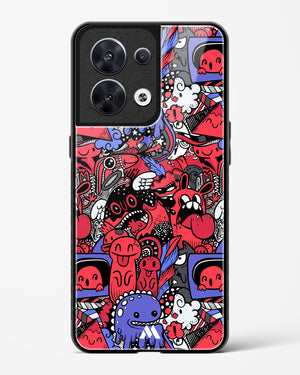 Monster Doodles Glass Case Phone Cover (Oppo)