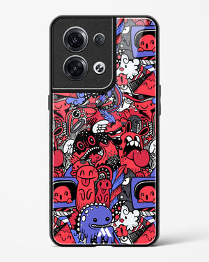 Monster Doodles Glass Case Phone Cover (Oppo)