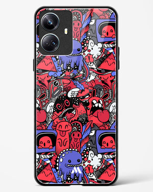 Monster Doodles Glass Case Phone Cover-(Realme)