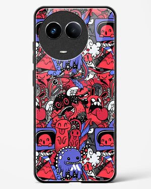 Monster Doodles Glass Case Phone Cover-(Realme)