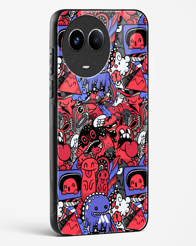 Monster Doodles Glass Case Phone Cover (Realme)