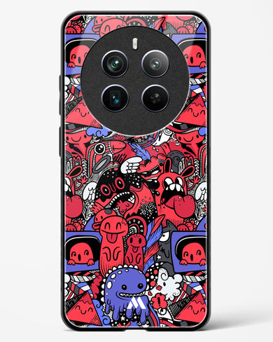 Monster Doodles Glass Case Phone Cover (Realme)