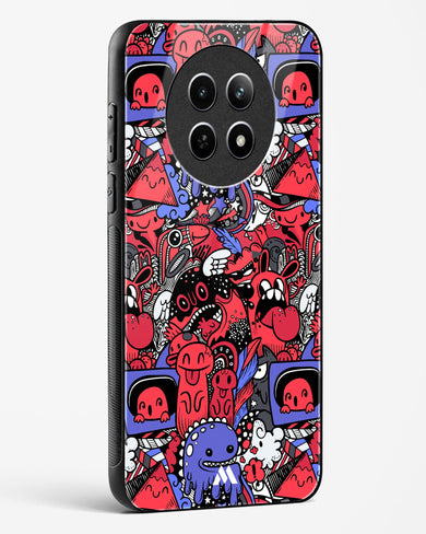 Monster Doodles Glass Case Phone Cover (Realme)