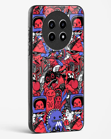 Monster Doodles Glass Case Phone Cover (Realme)