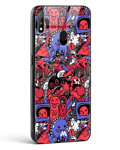 Monster Doodles Glass Case Phone Cover-(Realme)