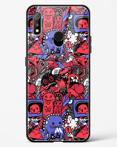 Monster Doodles Glass Case Phone Cover (Realme)