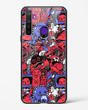 Monster Doodles Glass Case Phone Cover-(Realme)