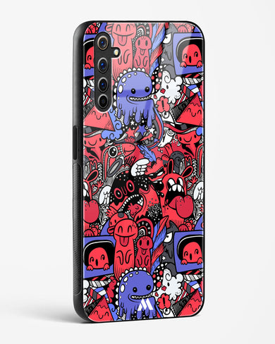 Monster Doodles Glass Case Phone Cover-(Realme)