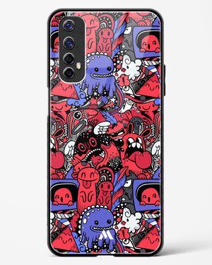 Monster Doodles Glass Case Phone Cover-(Realme)