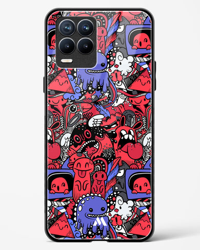 Monster Doodles Glass Case Phone Cover-(Realme)