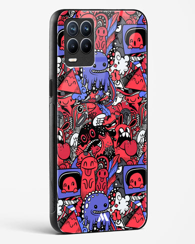 Monster Doodles Glass Case Phone Cover-(Realme)