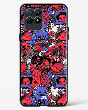 Monster Doodles Glass Case Phone Cover-(Realme)