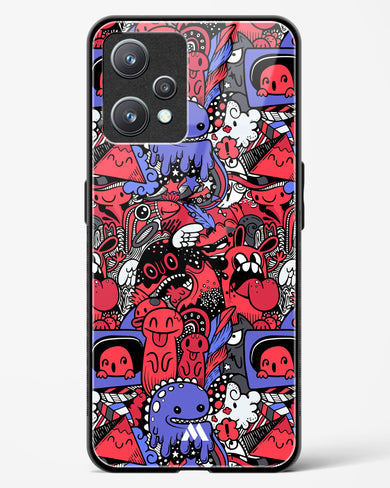 Monster Doodles Glass Case Phone Cover-(Realme)