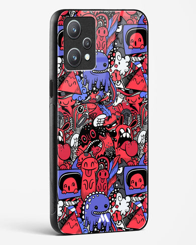 Monster Doodles Glass Case Phone Cover-(Realme)