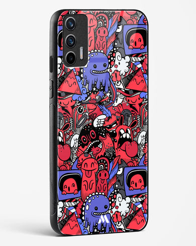 Monster Doodles Glass Case Phone Cover (Realme)