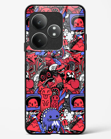 Monster Doodles Glass Case Phone Cover (Realme)