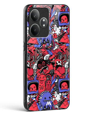 Monster Doodles Glass Case Phone Cover (Realme)