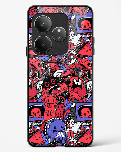 Monster Doodles Glass Case Phone Cover (Realme)