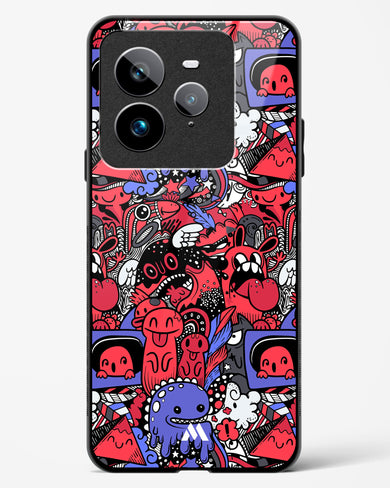 Monster Doodles Glass Case Phone Cover (Realme)