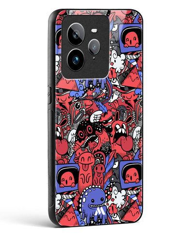 Monster Doodles Glass Case Phone Cover (Realme)