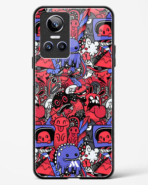 Monster Doodles Glass Case Phone Cover-(Realme)