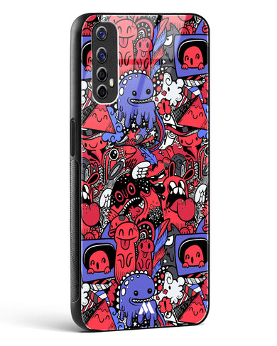 Monster Doodles Glass Case Phone Cover (Realme)