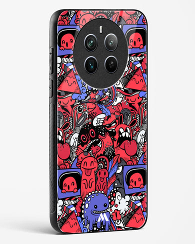 Monster Doodles Glass Case Phone Cover (Realme)