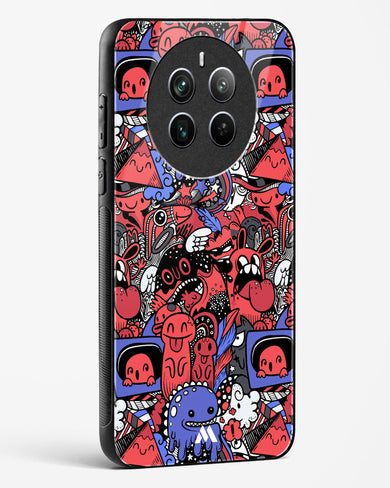 Monster Doodles Glass Case Phone Cover (Realme)