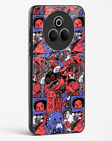 Monster Doodles Glass Case Phone Cover (Realme)