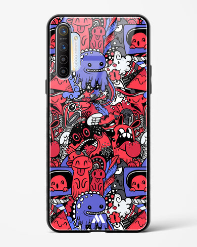Monster Doodles Glass Case Phone Cover (Realme)