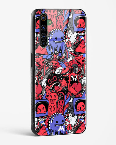 Monster Doodles Glass Case Phone Cover (Realme)