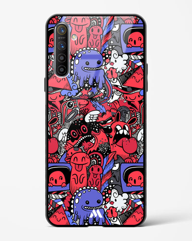 Monster Doodles Glass Case Phone Cover (Realme)