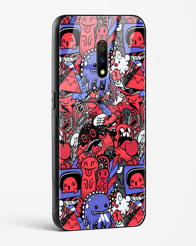 Monster Doodles Glass Case Phone Cover (Realme)