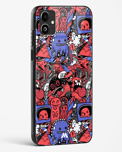 Monster Doodles Glass Case Phone Cover (Samsung)