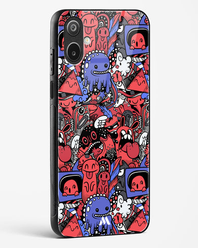 Monster Doodles Glass Case Phone Cover (Samsung)
